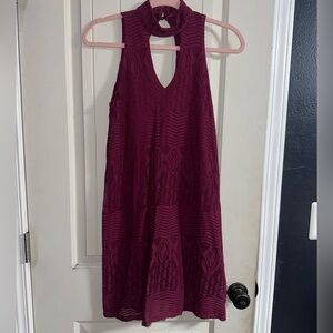 City Studio Deep Red Dress - XS